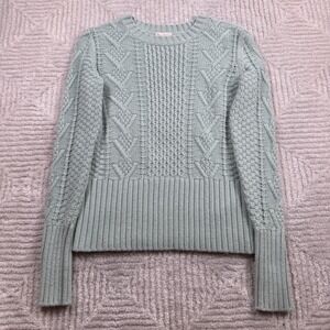 Gap Cable Knit Sweater Pullover Womens S Wool Preppy Cottagecore Pastel Softcore